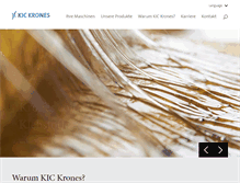 Tablet Screenshot of kic-krones.com
